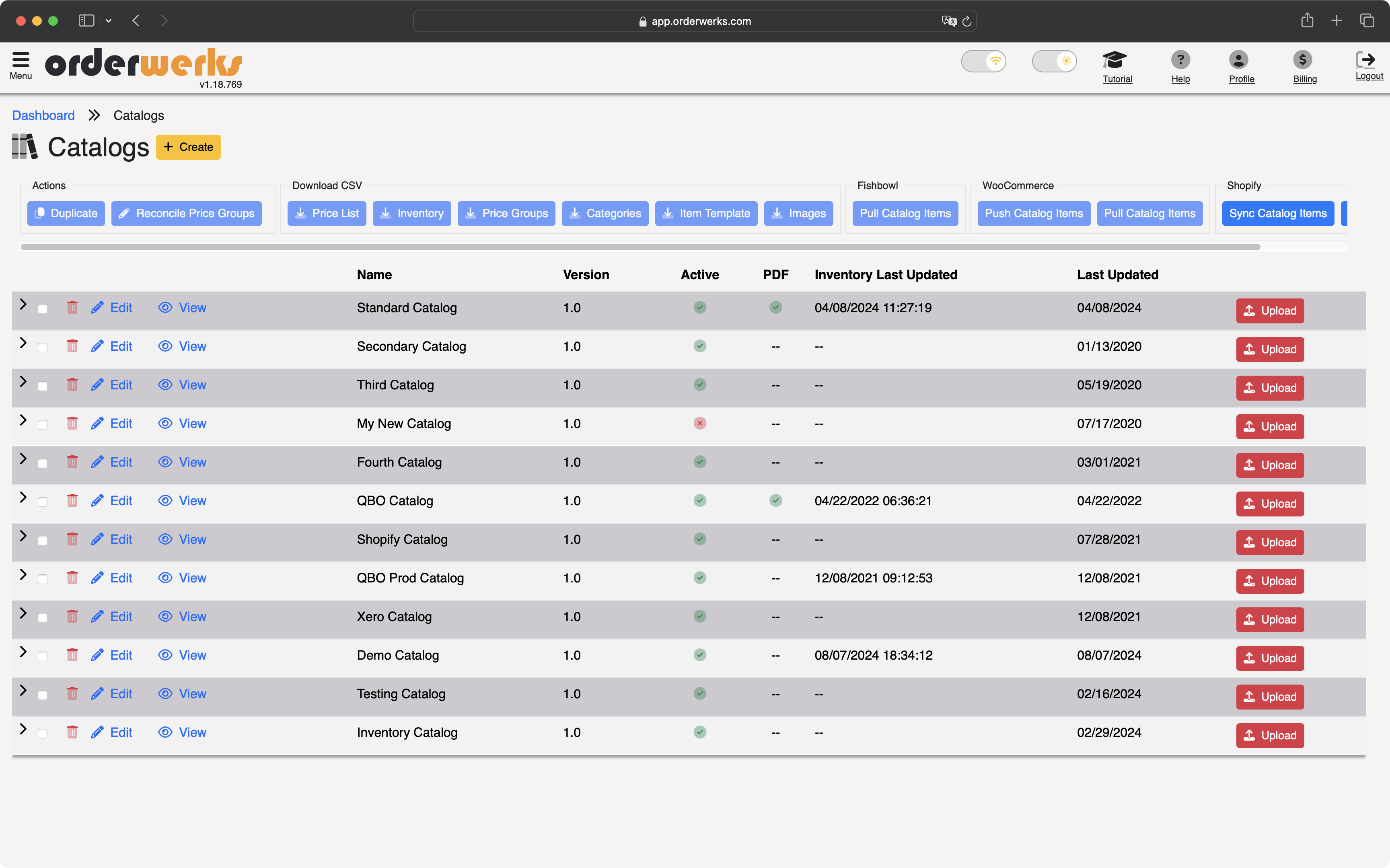 Catalog Management