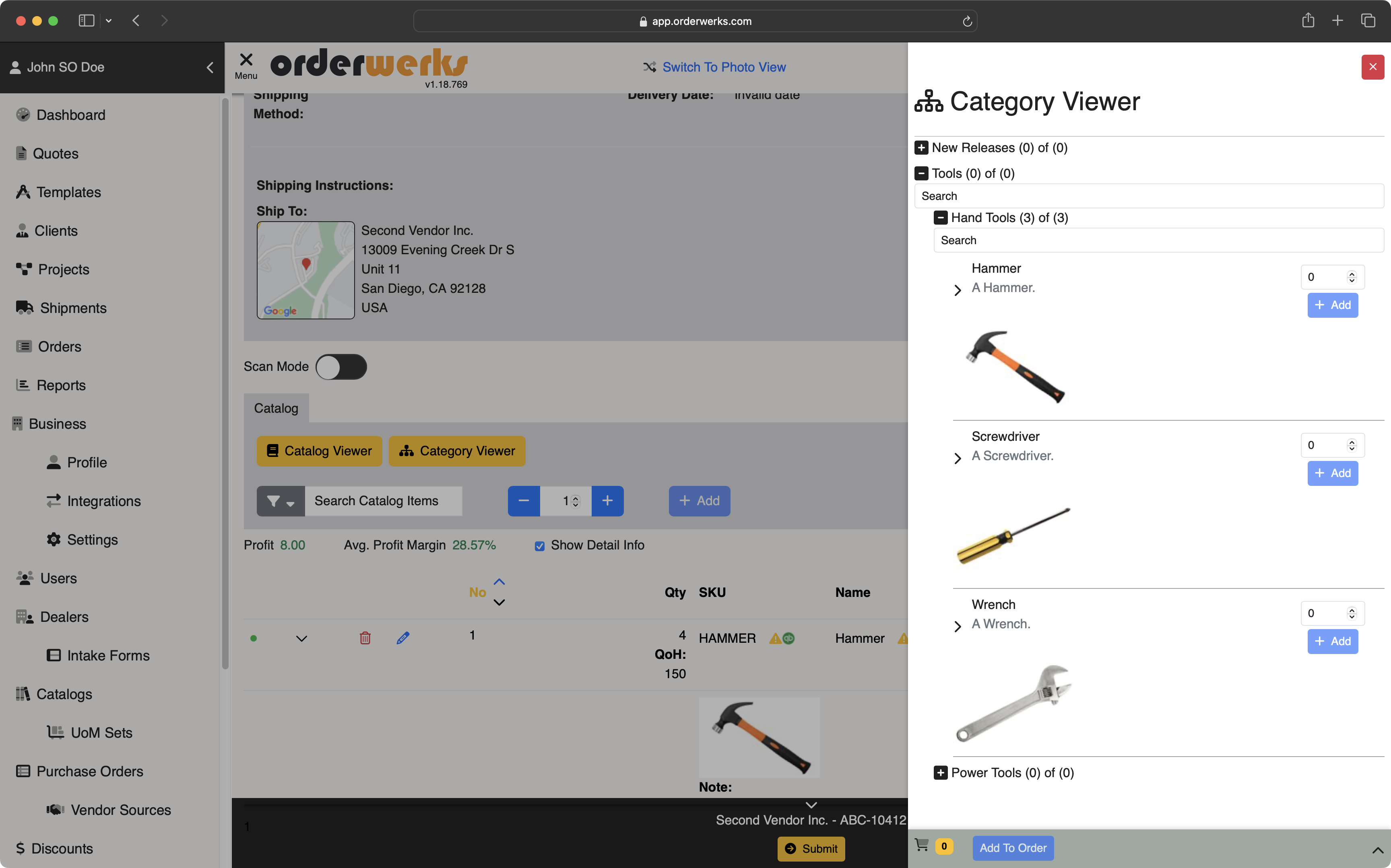Category Tree Item Viewer
