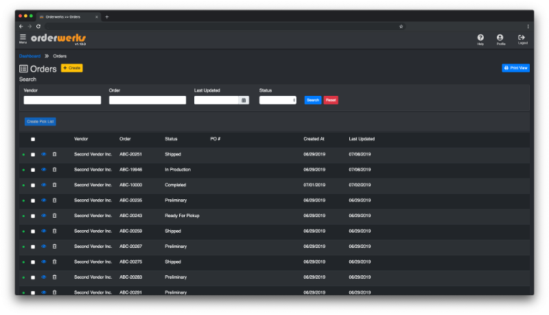 Order Management