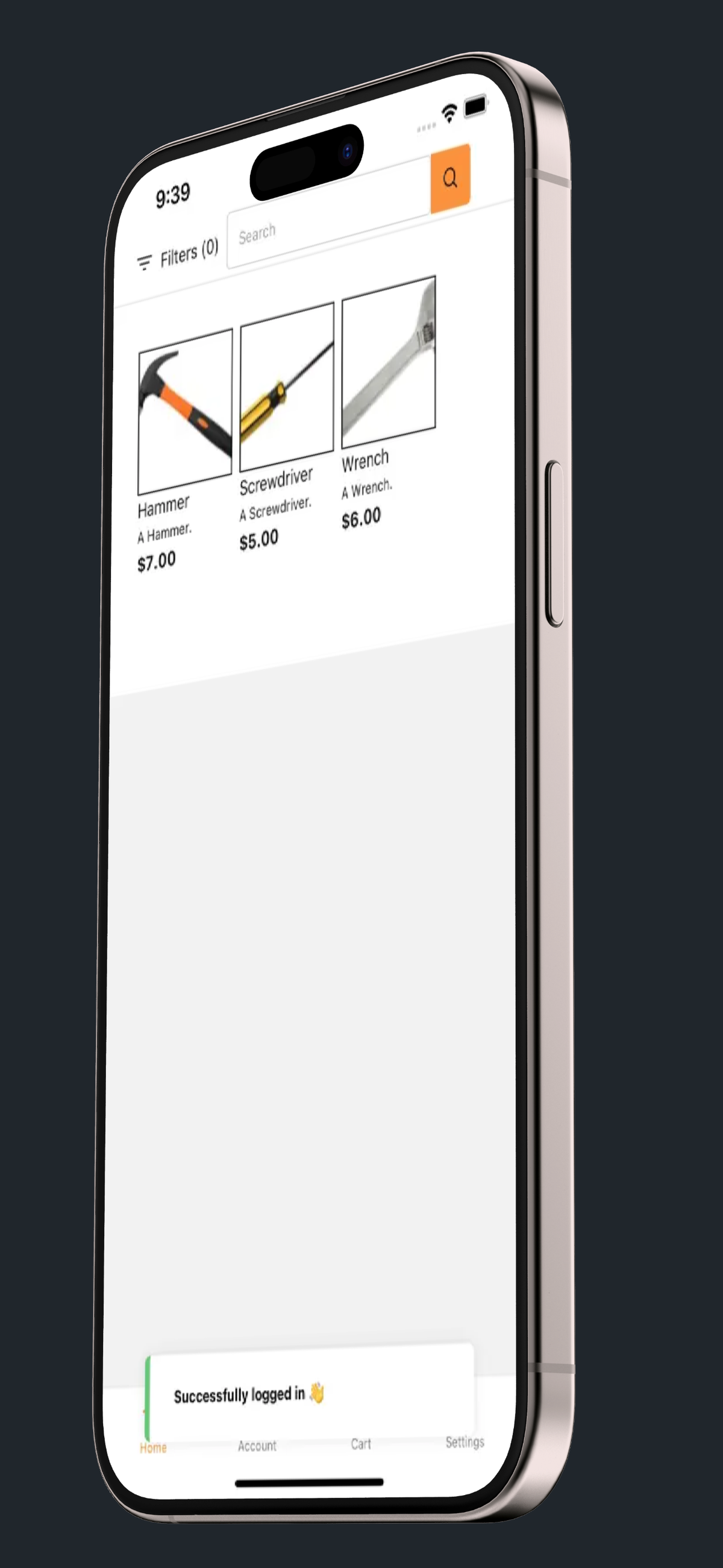 Online Ordering App interface showing customer ordering experience